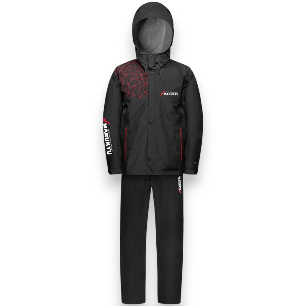 中壢紅海釣具【MARUKYU】MQ-01 雨衣釣魚套裝 防水套裝 防風性 耐水性的三層布料-規格圖11