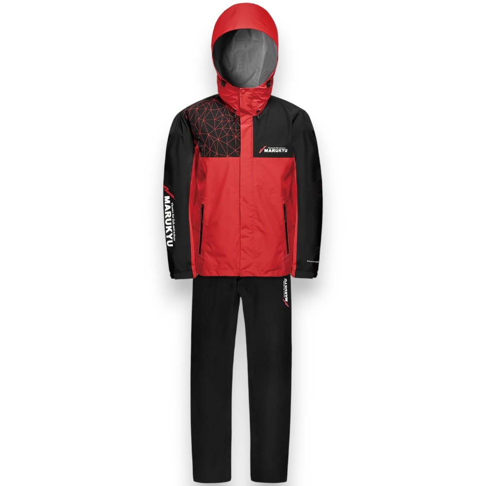 中壢紅海釣具【MARUKYU】MQ-01 雨衣釣魚套裝 防水套裝 防風性 耐水性的三層布料-規格圖11