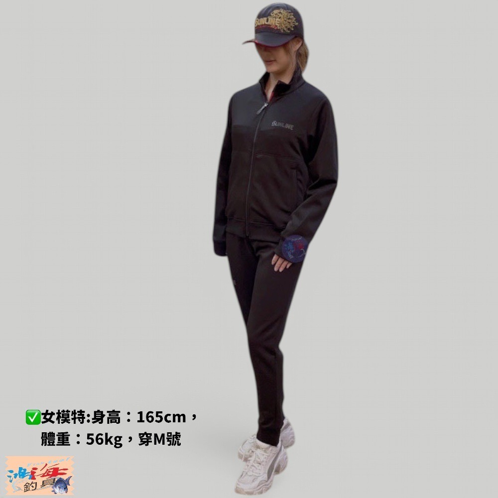 中壢鴻海釣具【SUNLINE】 SUW-01211 黑色休閒套裝 23年款-細節圖6