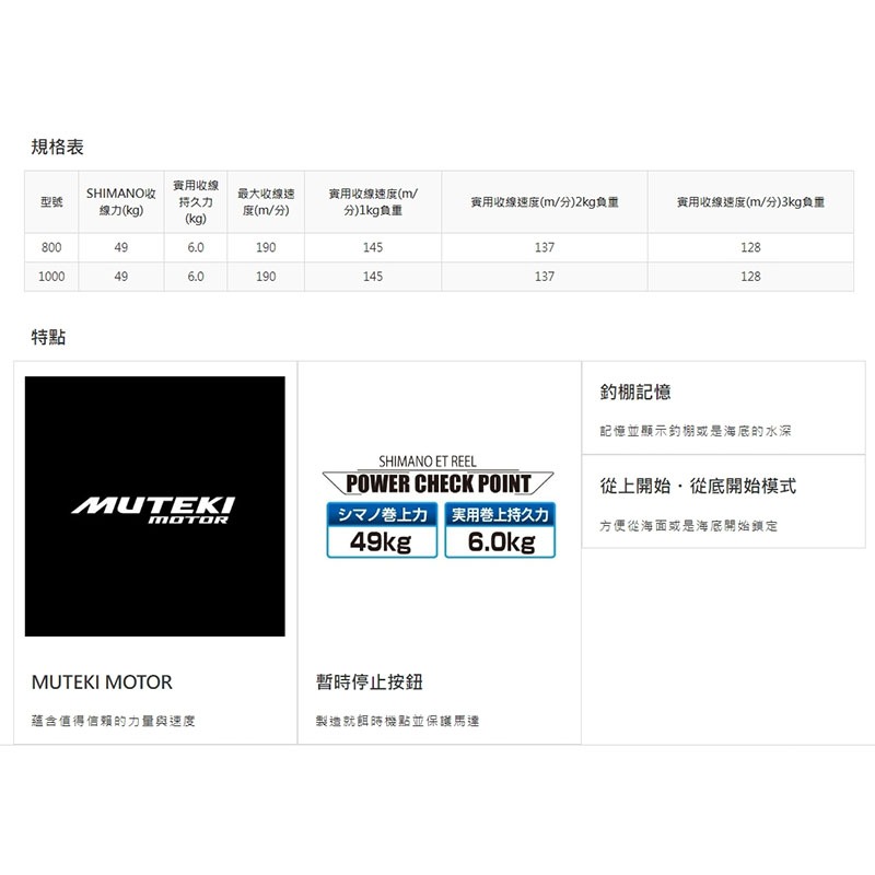 中壢紅海釣具 【SHIMANO】PLAYS 1000 電動捲線器-細節圖6