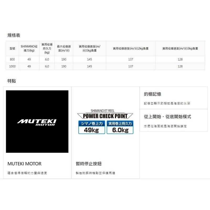 中壢紅海釣具 【SHIMANO】PLAYS 1000 電動捲線器-細節圖6