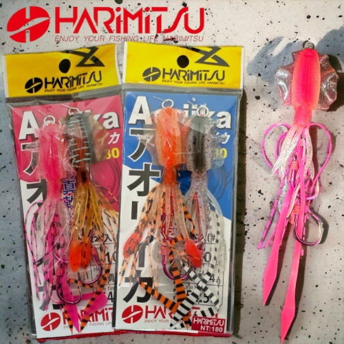 鴻海釣具企業社《HARiMitsu》DK-30(紫電仿生軟絲釣組)2入