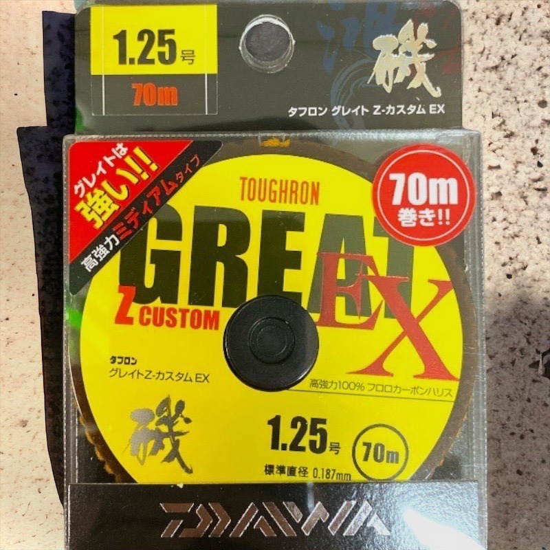 鴻海釣具企業社【DAIWA】釣線 GREAT Z CUSToM.EX 卡夢線 比重1.78 碳纖線 碳素線 超高比重-規格圖8