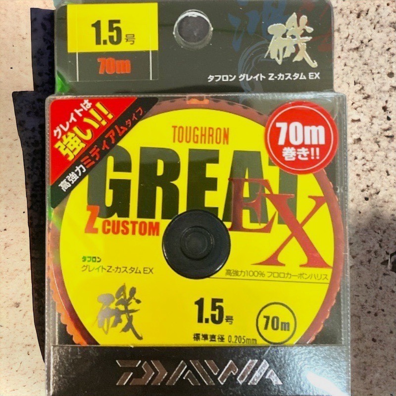 鴻海釣具企業社【DAIWA】釣線 GREAT Z CUSToM.EX 卡夢線 比重1.78 碳纖線 碳素線 超高比重-規格圖8