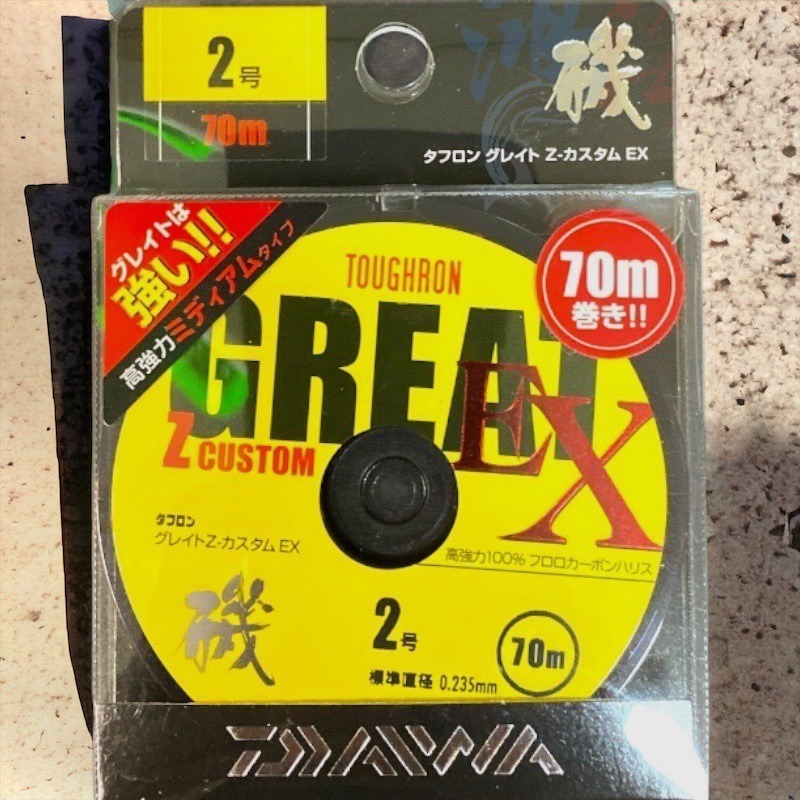 鴻海釣具企業社【DAIWA】釣線 GREAT Z CUSToM.EX 卡夢線 比重1.78 碳纖線 碳素線 超高比重-規格圖8