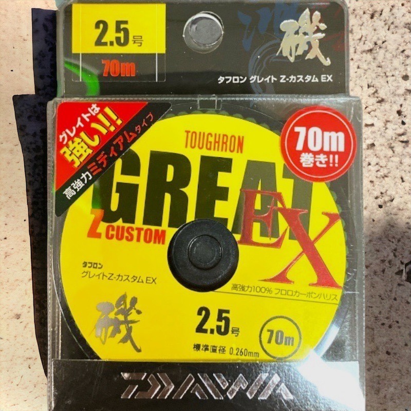 鴻海釣具企業社【DAIWA】釣線 GREAT Z CUSToM.EX 卡夢線 比重1.78 碳纖線 碳素線 超高比重-規格圖8