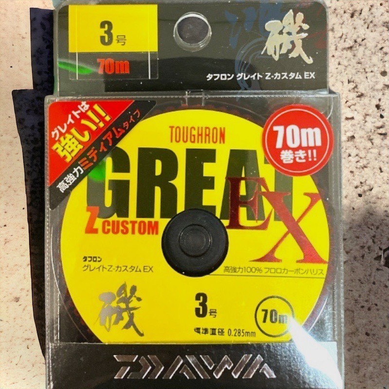 鴻海釣具企業社【DAIWA】釣線 GREAT Z CUSToM.EX 卡夢線 比重1.78 碳纖線 碳素線 超高比重-規格圖8