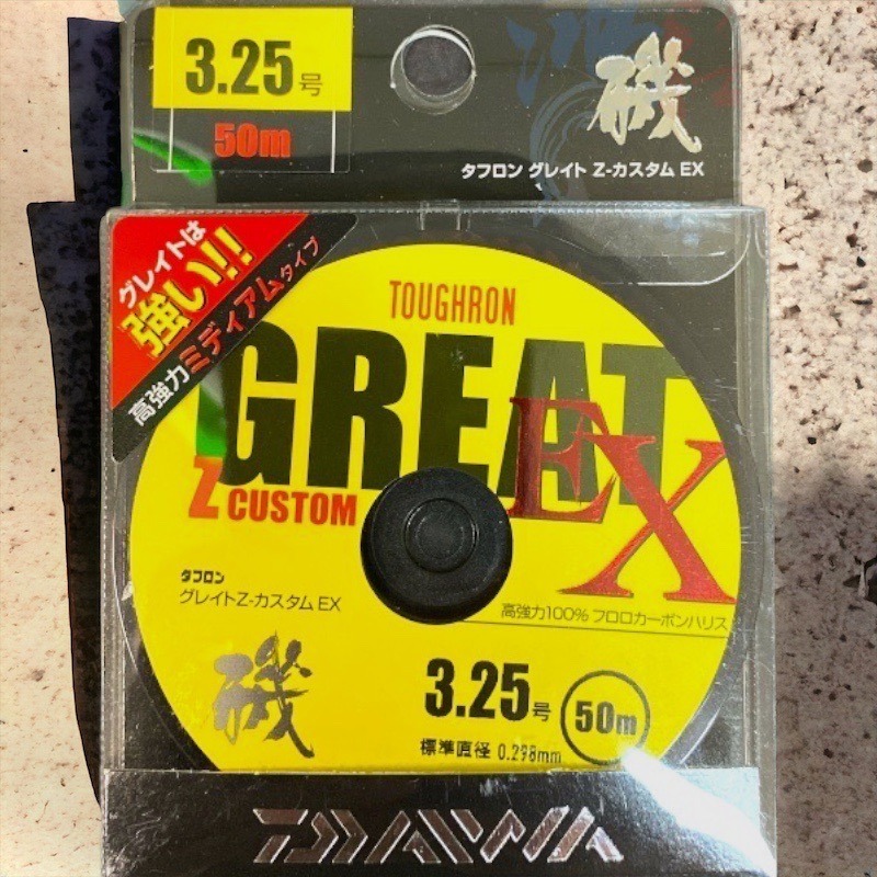 鴻海釣具企業社【DAIWA】釣線 GREAT Z CUSToM.EX 卡夢線 比重1.78 碳纖線 碳素線 超高比重-規格圖8