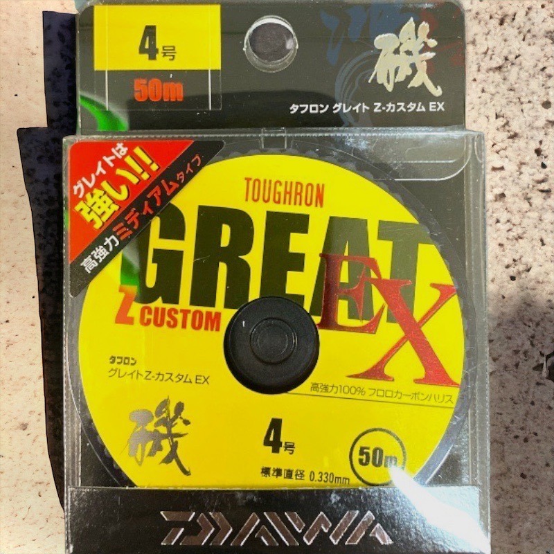 鴻海釣具企業社【DAIWA】釣線 GREAT Z CUSToM.EX 卡夢線 比重1.78 碳纖線 碳素線 超高比重-規格圖8