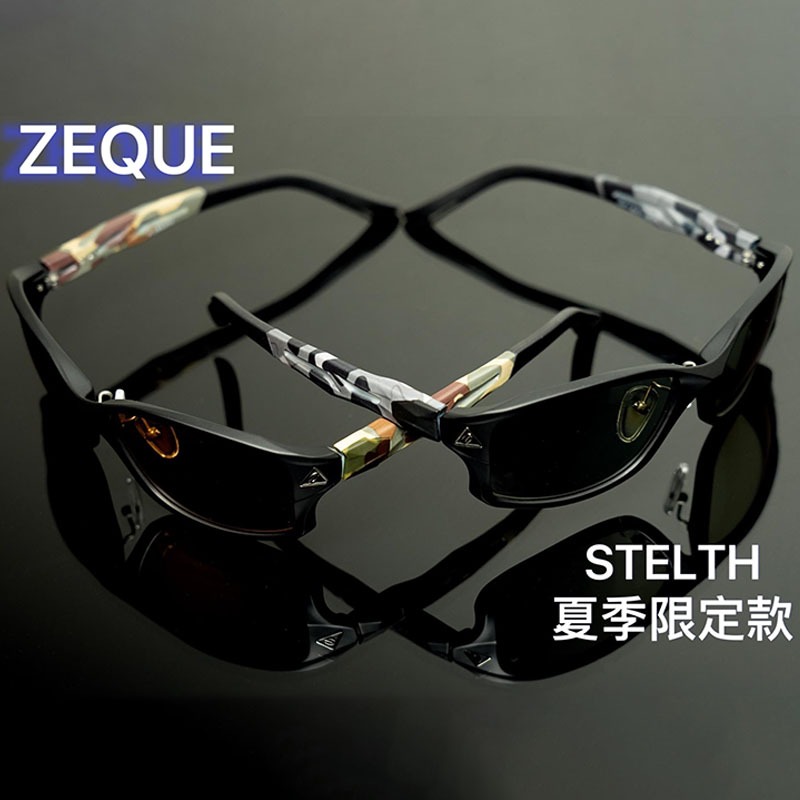 《ZEAL》STELTH 夏季限定款 F-1935 偏光眼鏡#(鏡架框色-叢林綠迷彩，鏡片色-TVS)-細節圖6