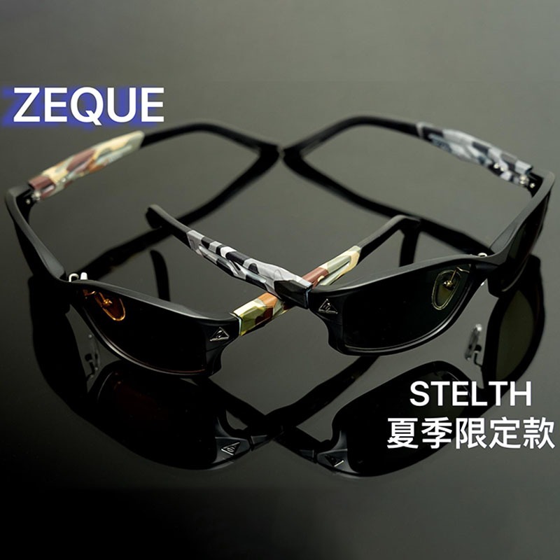 《ZEAL》STELTH 夏季限定款 F-1936 偏光眼鏡#(鏡架框色-叢林綠迷彩，鏡片色-LO/SM-銀色鍍膜)