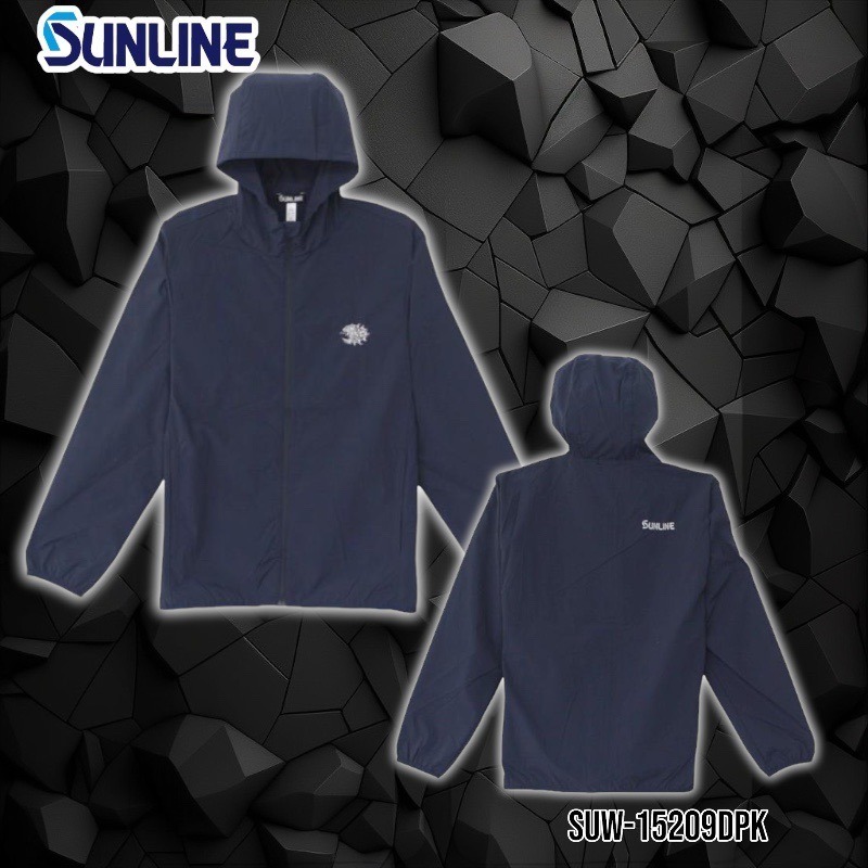 鴻海釣具企業社《SUNLINE》SUW-15209DPK DRY 刺繡獅子涼感全開式彈力連帽衫-細節圖4