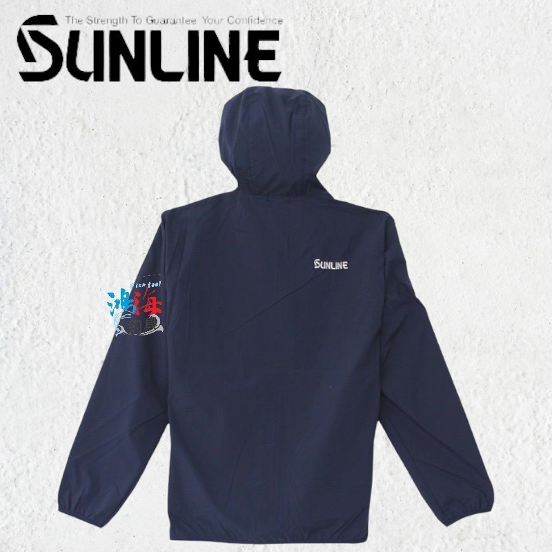 鴻海釣具企業社《SUNLINE》SUW-15209DPK DRY 刺繡獅子涼感全開式彈力連帽衫-細節圖6