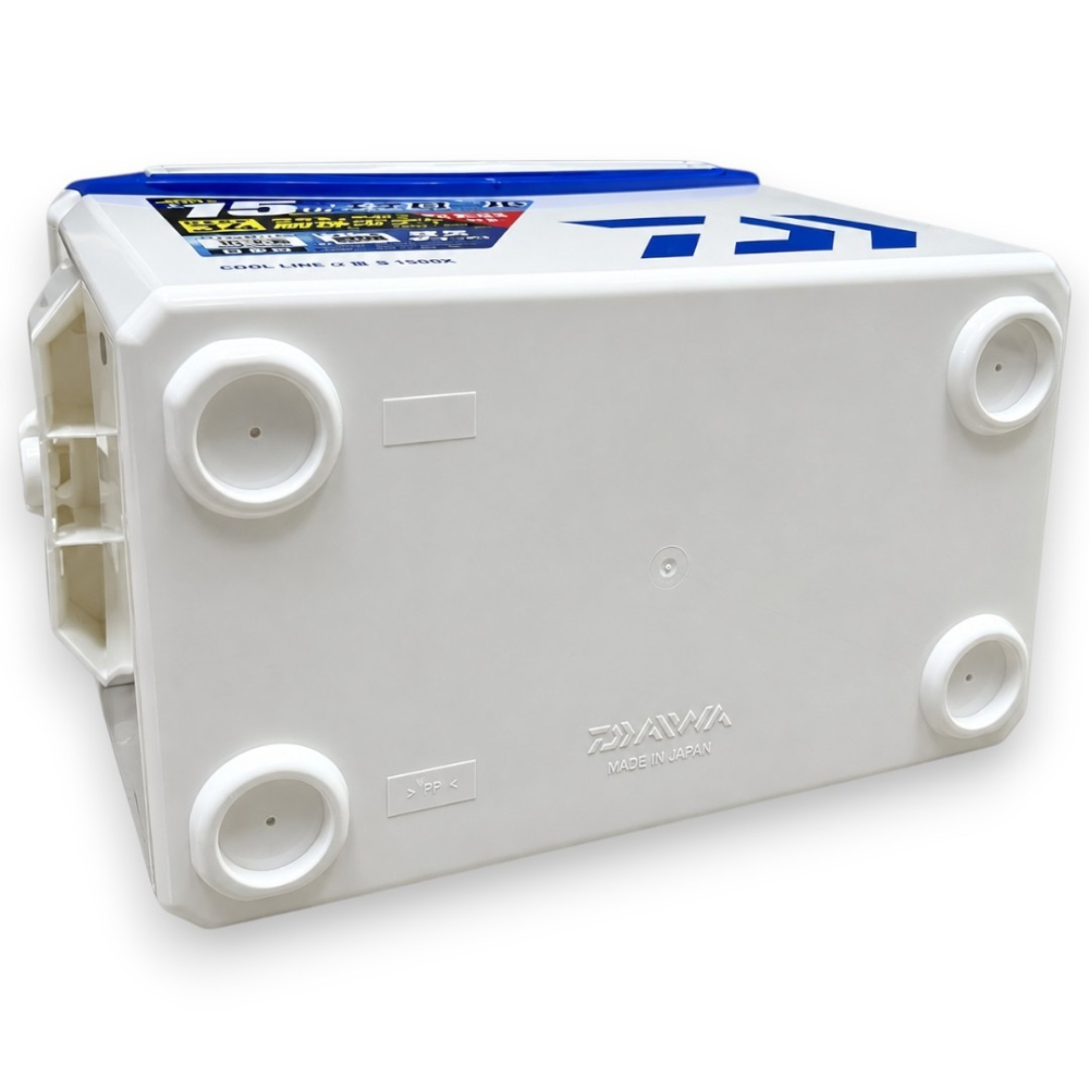 中壢紅海釣具 【DAIWA】COOL LINE α III S1500X 15L 藍白釣魚冰箱 有投入口 日本製 保冷箱-細節圖5