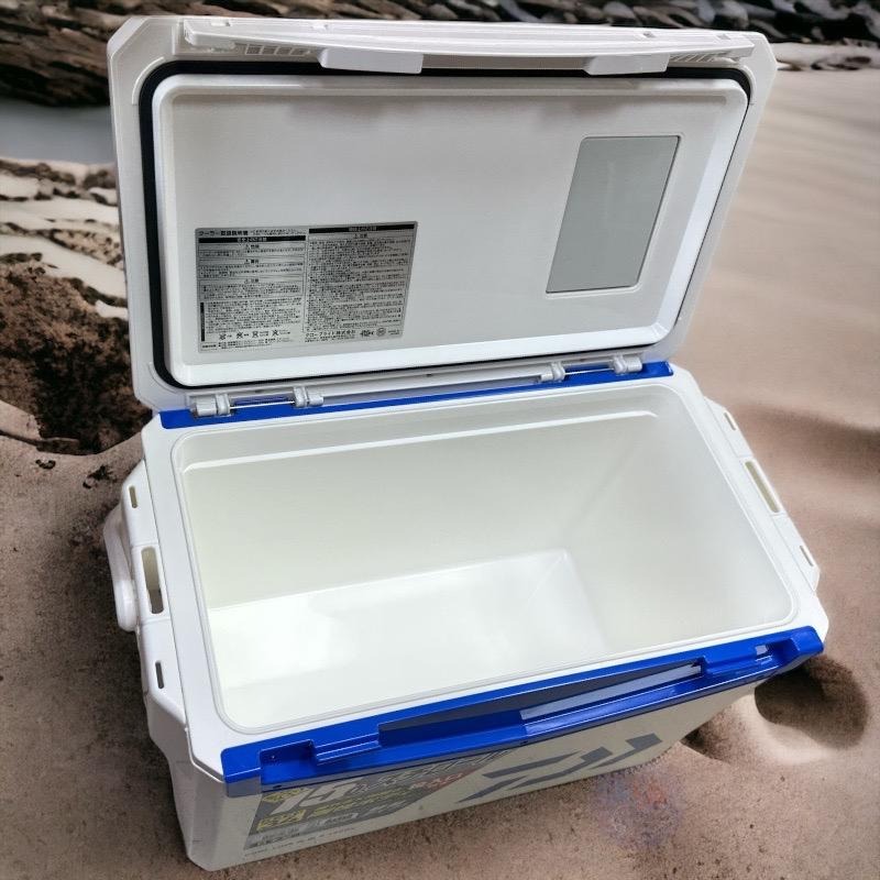 紅海釣具企業社【DAIWA】COOL LINE ALPHA 3 S1500X 藍白色冰箱-有投入孔 另售釣武者貼紙-細節圖4