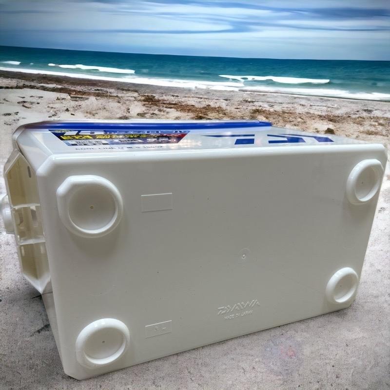 紅海釣具企業社【DAIWA】COOL LINE ALPHA 3 S1500X 藍白色冰箱-有投入孔 另售釣武者貼紙-細節圖5