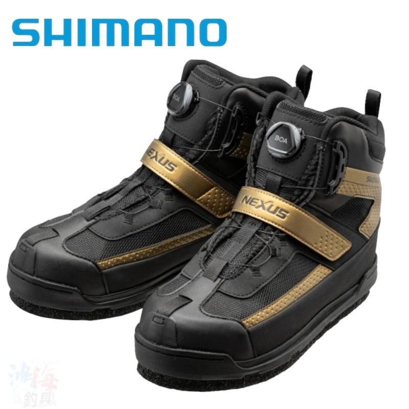 鴻海釣具企業社《SHIMANO》22 FS-110V 黑色短統防滑釘鞋-細節圖2
