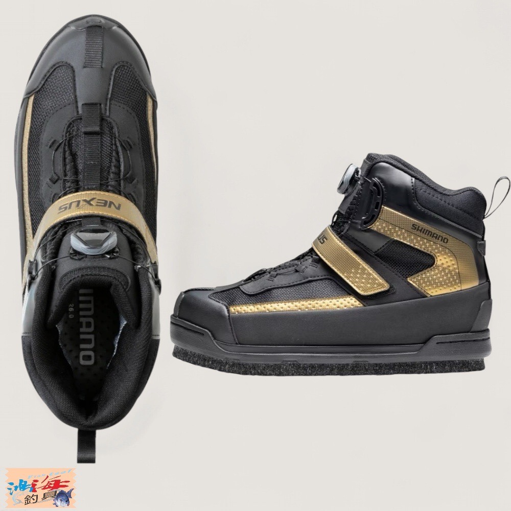 鴻海釣具企業社【SHIMANO】FS-110V 黑色短統防滑釘鞋 (22年款)-細節圖3