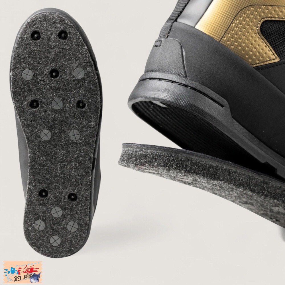 鴻海釣具企業社【SHIMANO】FS-110V 黑色短統防滑釘鞋 (22年款)-細節圖4