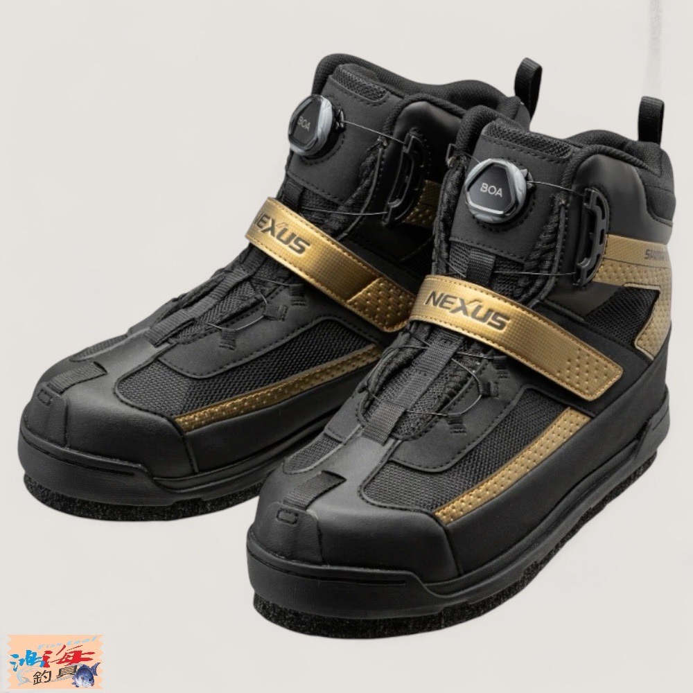 鴻海釣具企業社【SHIMANO】FS-110V 黑色短統防滑釘鞋 (22年款)-規格圖8