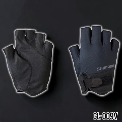 鴻海釣具企業社 SHIMANO GL-009V 黑色5指手套 釣魚手套