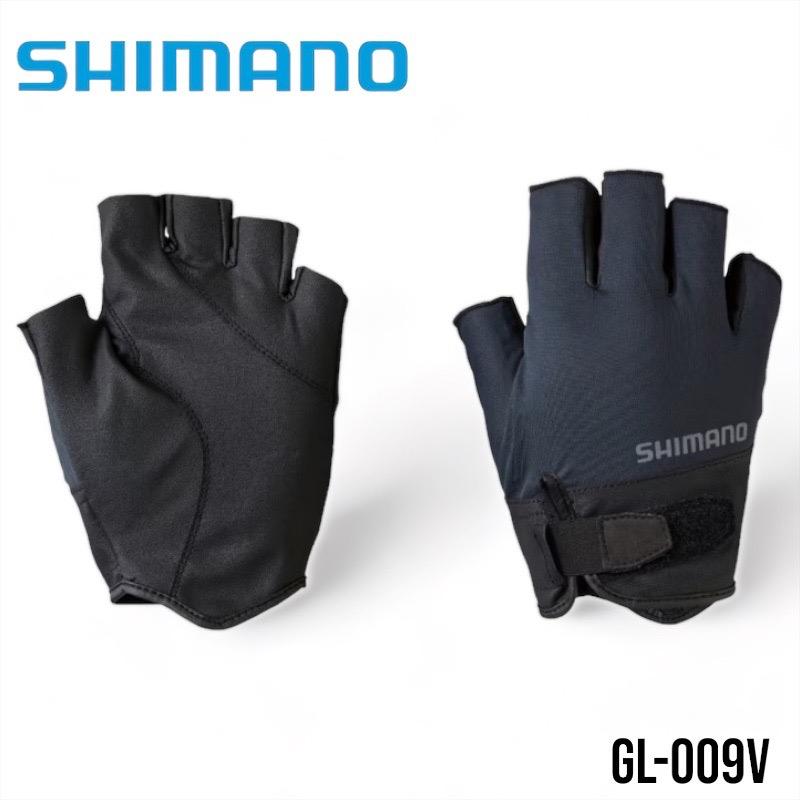 鴻海釣具企業社 SHIMANO  GL-009V 黑色5指手套 釣魚手套-細節圖2