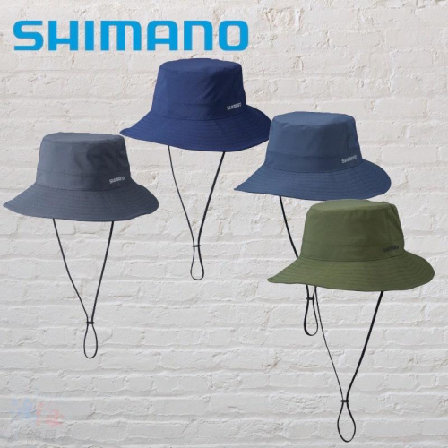 鴻海釣具企業社《SHIMANO》22 CA-013V 深灰色防水釣魚帽 漁夫帽
