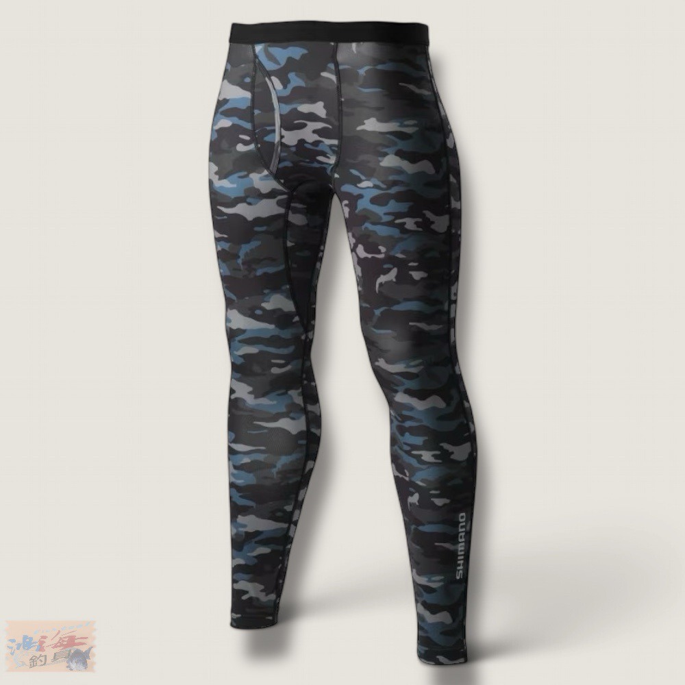 紅海釣具企業社【SHIMANO】 IN-007Y 黑色 黑色多迷彩 防曬內搭褲 (25年春夏款)-細節圖3