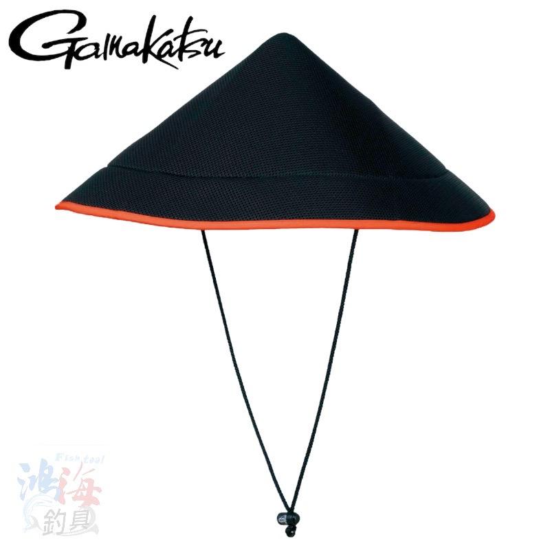 鴻海釣具企業社《gamakatsu》GM-9788 陣笠 黑色漁夫帽-細節圖2