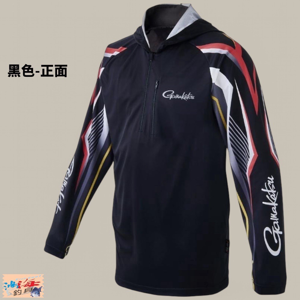 鴻海釣具企業社【gamakatsu】GM-3700 吸水速乾抗UV 防曬長袖釣魚衫 23年款 2WAY-細節圖3