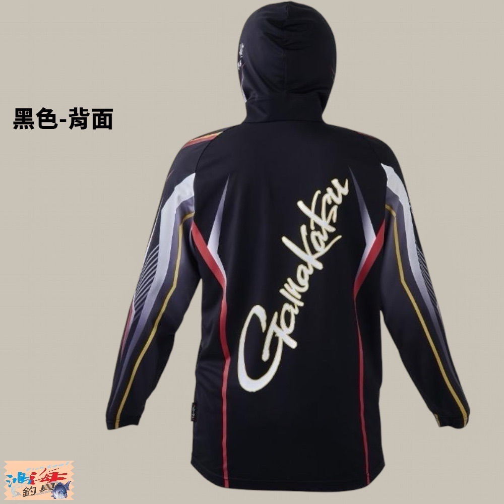 鴻海釣具企業社【gamakatsu】GM-3700 吸水速乾抗UV 防曬長袖釣魚衫 23年款 2WAY-細節圖4