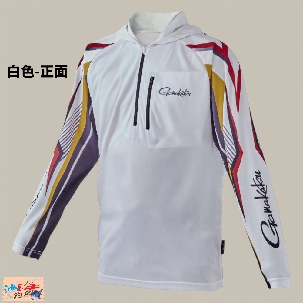 鴻海釣具企業社【gamakatsu】GM-3700 吸水速乾抗UV 防曬長袖釣魚衫 23年款 2WAY-細節圖6