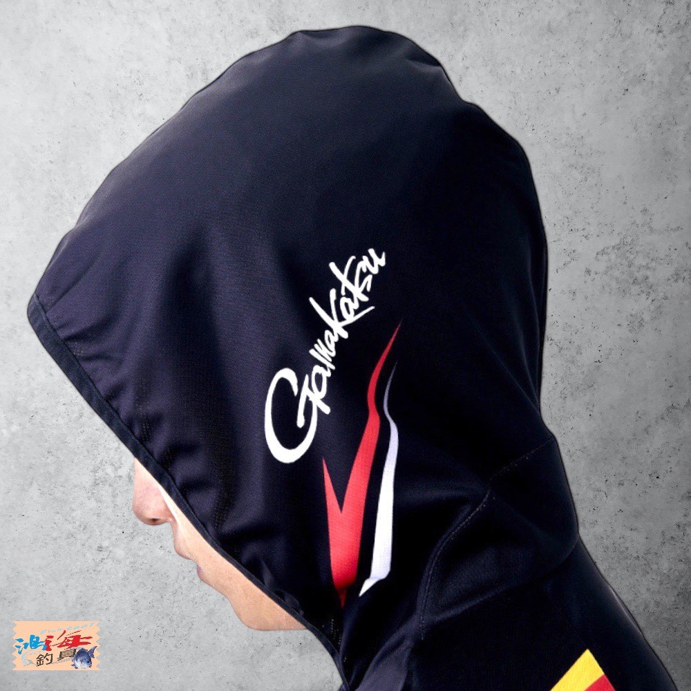 鴻海釣具企業社【gamakatsu】GM-3700 吸水速乾抗UV 防曬長袖釣魚衫 23年款 2WAY-細節圖10