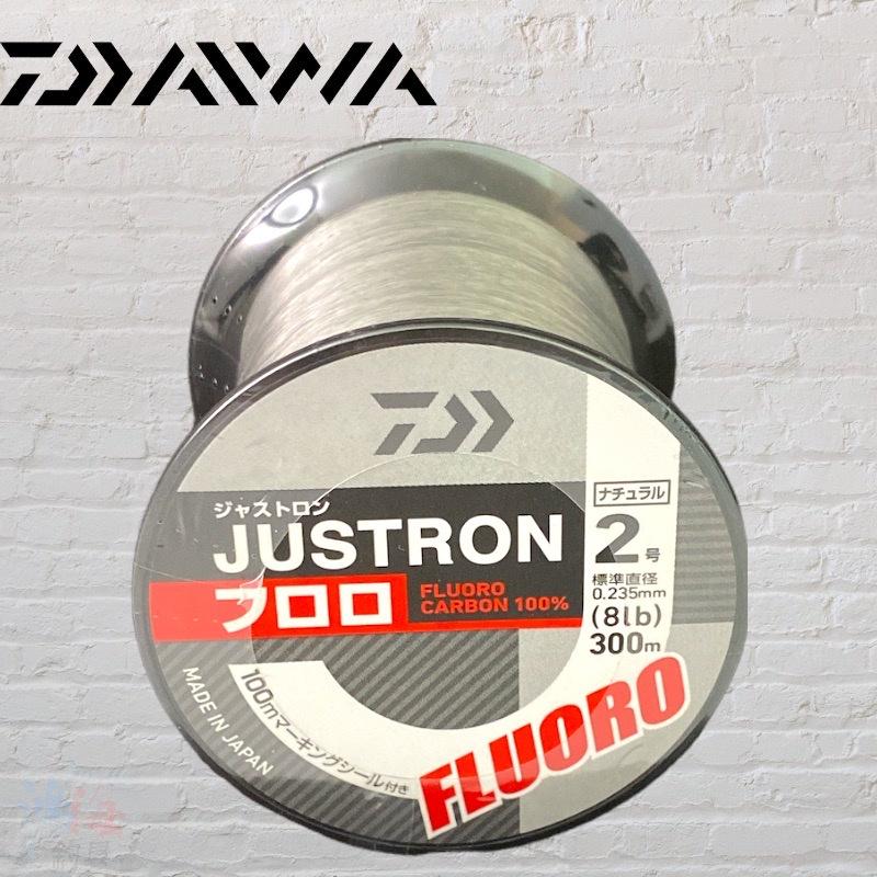 中壢鴻海釣具《DAIWA》JUSTRON FLUORO 卡夢線 碳纖線 磯釣 海釣場 遠投 淡水路亞 海水路亞 烏鰡-細節圖8