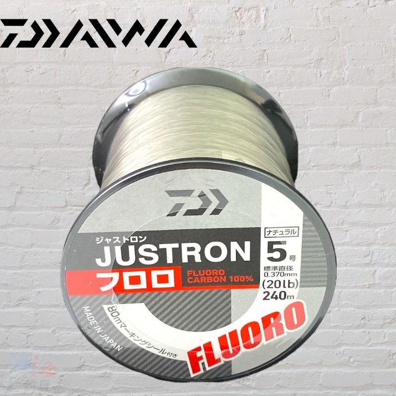 中壢鴻海釣具《DAIWA》JUSTRON FLUORO 卡夢線 碳纖線 磯釣 海釣場 遠投 淡水路亞 海水路亞 烏鰡-細節圖9