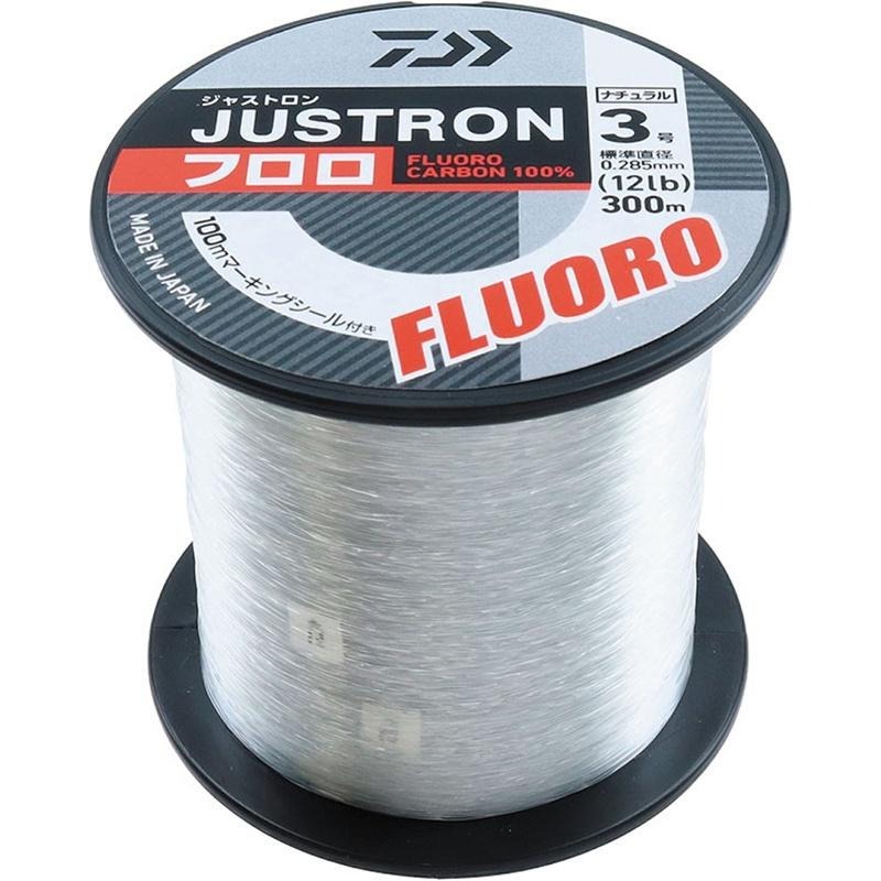 中壢鴻海釣具《DAIWA》JUSTRON FLUORO 卡夢線 碳纖線 磯釣 海釣場 遠投 淡水路亞 海水路亞 烏鰡-細節圖3