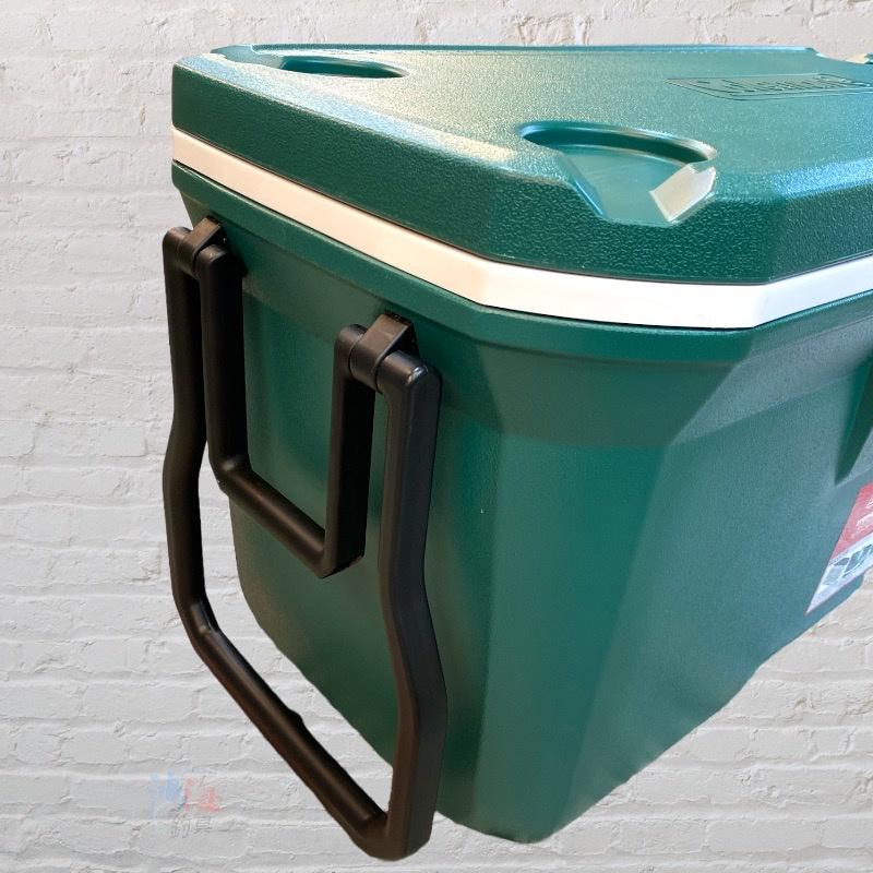 紅海釣具企業社《Coleman》100QT 5日保冷-100L 附輪冰箱 墨綠色 限宅配-細節圖3