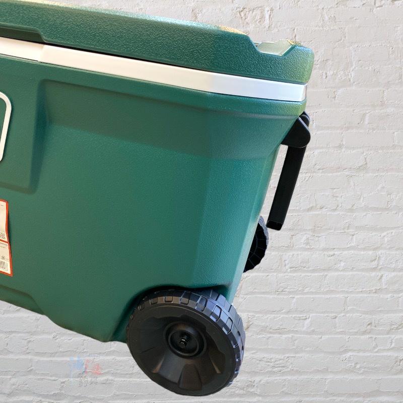 紅海釣具企業社《Coleman》100QT 5日保冷-100L 附輪冰箱 墨綠色 限宅配-細節圖4