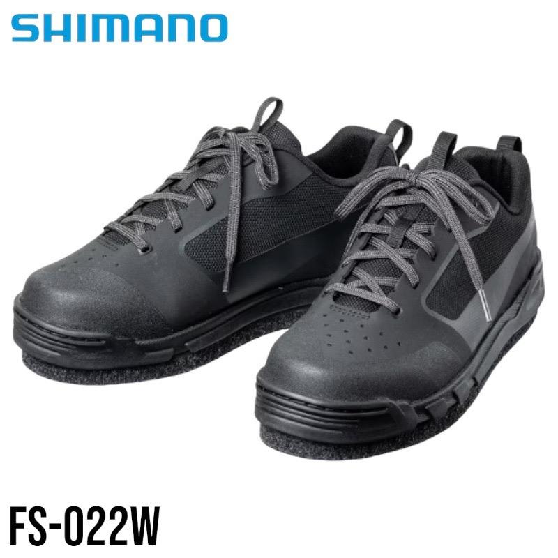 中壢鴻海釣具 SHIMANO  FS-022W 黑色可換底毛氈釘鞋 防滑鞋-細節圖2