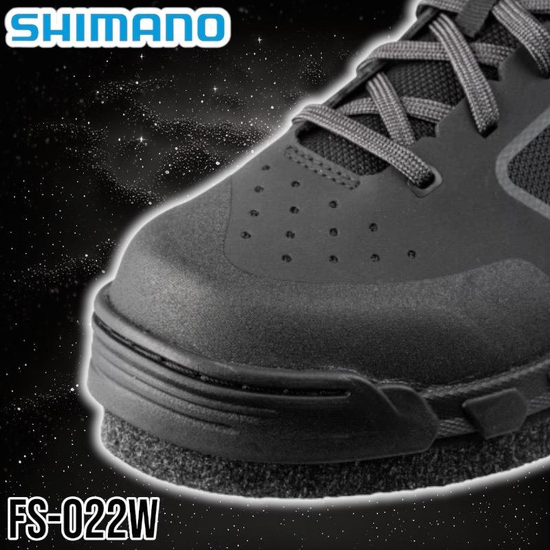 中壢鴻海釣具 SHIMANO  FS-022W 黑色可換底毛氈釘鞋 防滑鞋-細節圖7