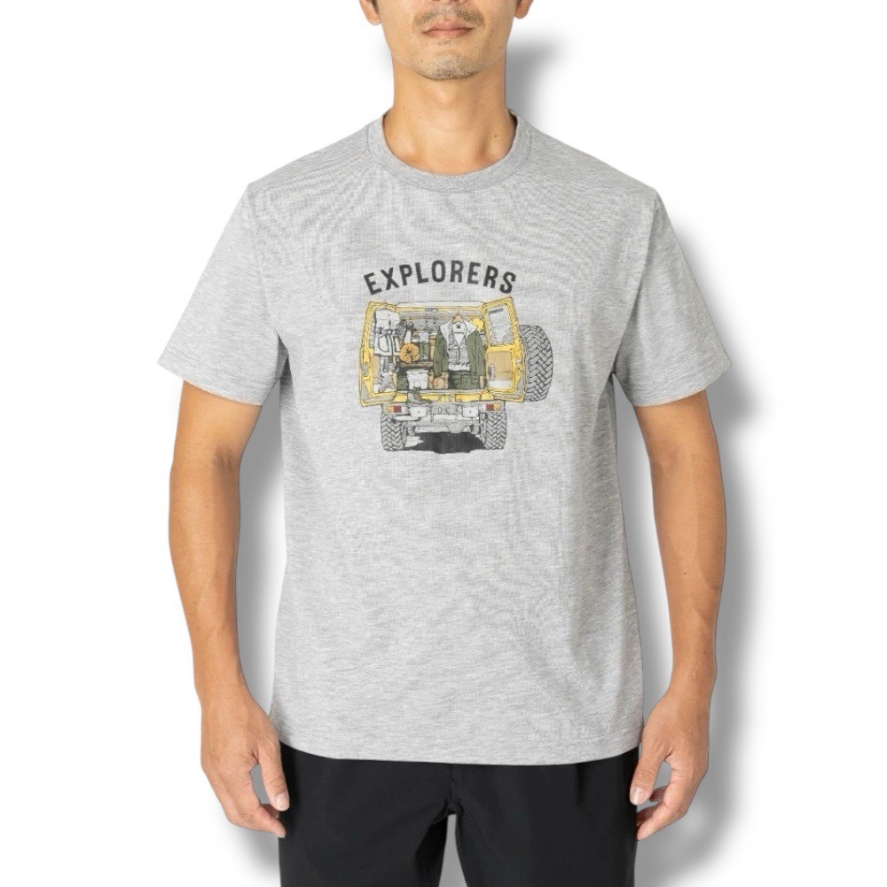 紅海釣具企業社【SHIMANO】SH-005W 吸水快速抗UV 灰色棉質短袖T 恤 23年款-細節圖2