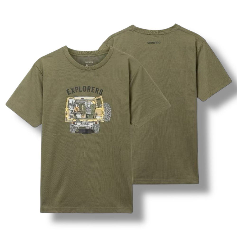 紅海釣具企業社【SHIMANO】SH-005W 吸水快速抗UV 灰色棉質短袖T 恤 23年款-規格圖11