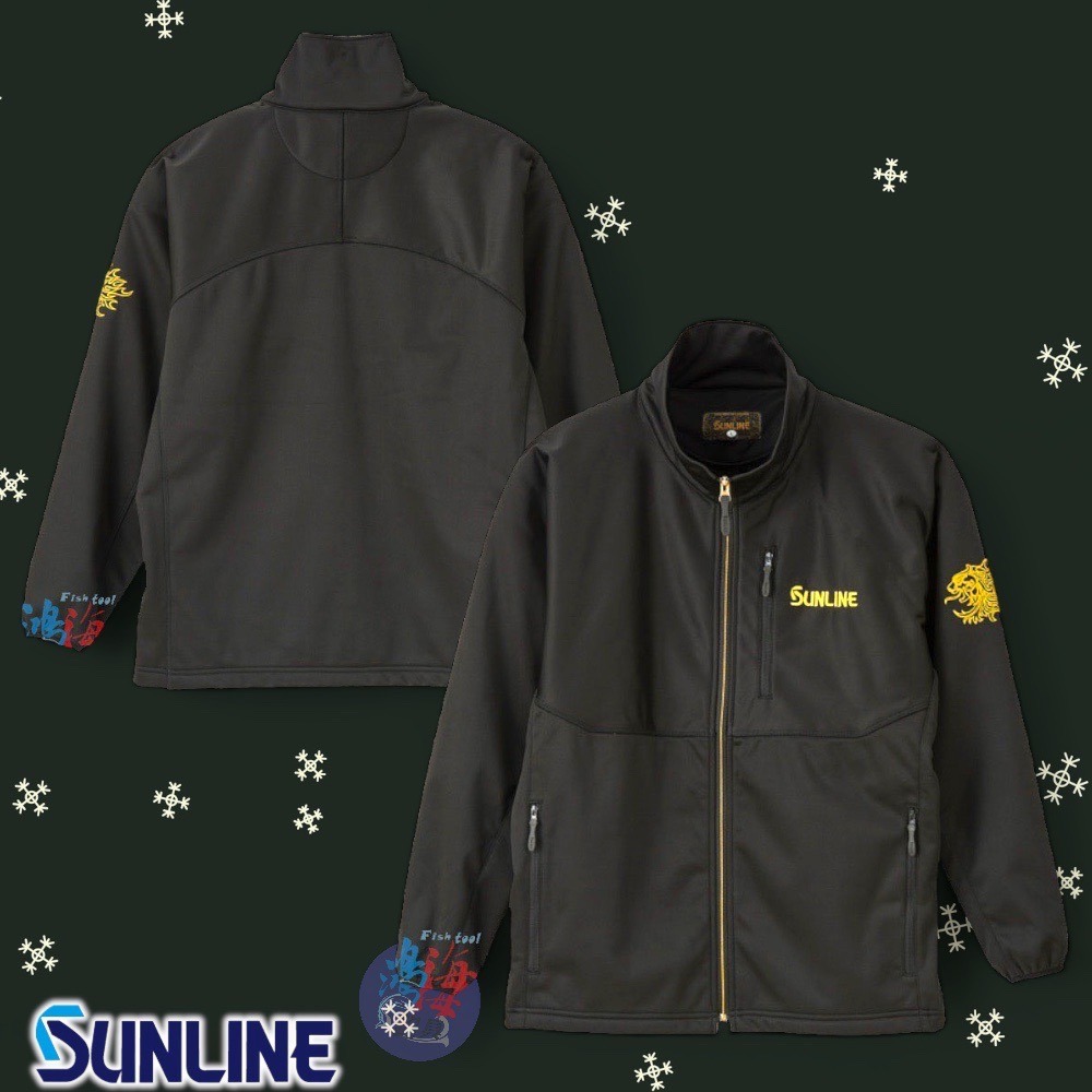 中壢鴻海釣具《SUNLINE》SUW-01202 黑色防風休閒套裝-細節圖2