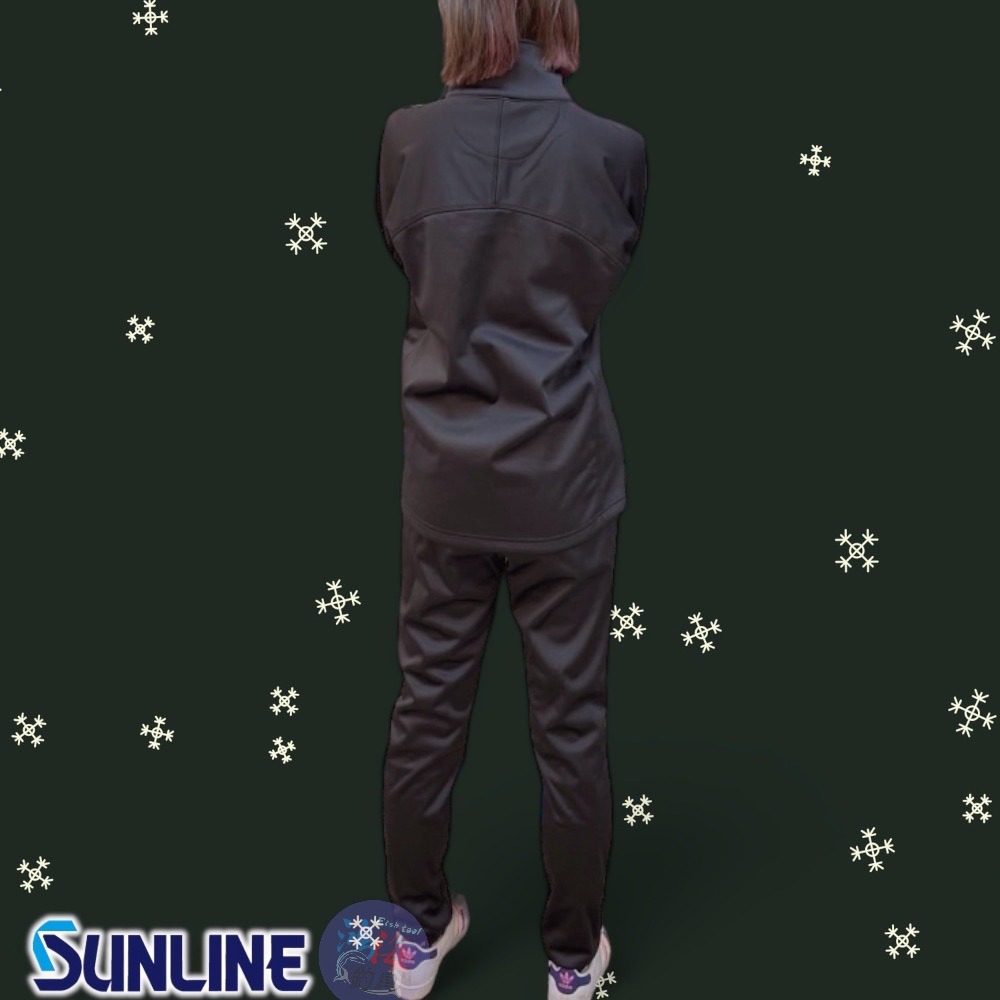 中壢鴻海釣具《SUNLINE》SUW-01202 黑色防風休閒套裝-細節圖3