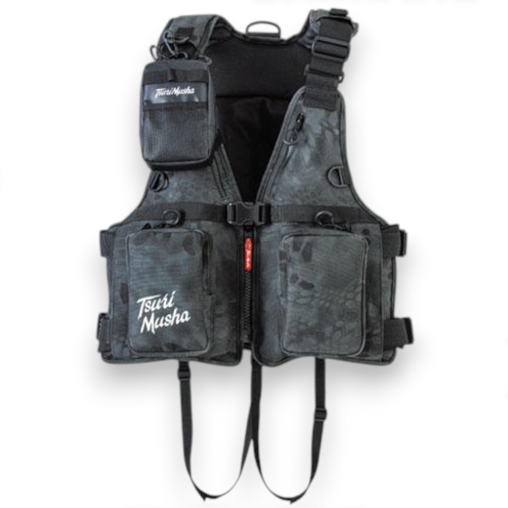 中壢紅海釣具【TSuriMusha】釣武者 ロックベスト 救生衣#F 路亞救生衣-細節圖2