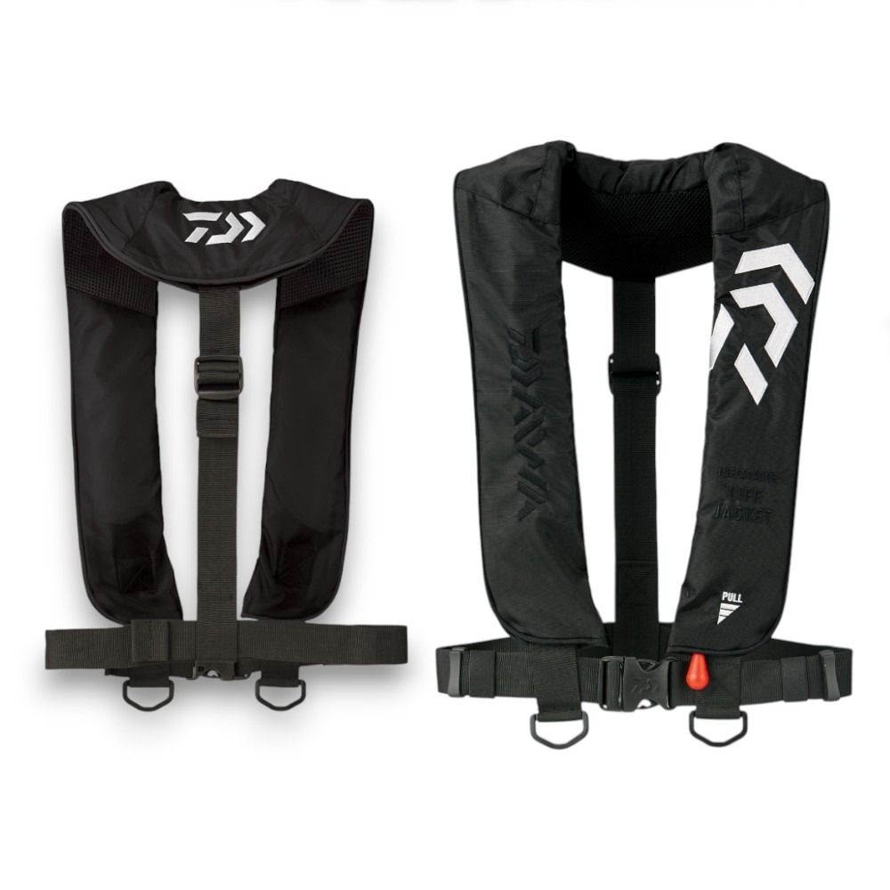 中壢紅海釣具【DAIWA】DF-2608 肩掛式充氣救生衣 手動 自動膨脹式 救生衣-規格圖8