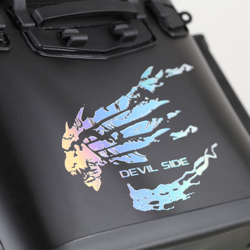紅海釣具企業社《WEFOX》WEX-01 2MM硬式燙色誘餌袋-黑燙銀-細節圖2