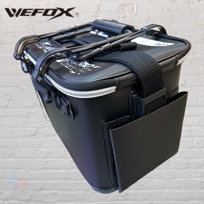 紅海釣具企業社《WEFOX》WEX-01 2MM硬式燙色誘餌袋-黑燙銀-細節圖6