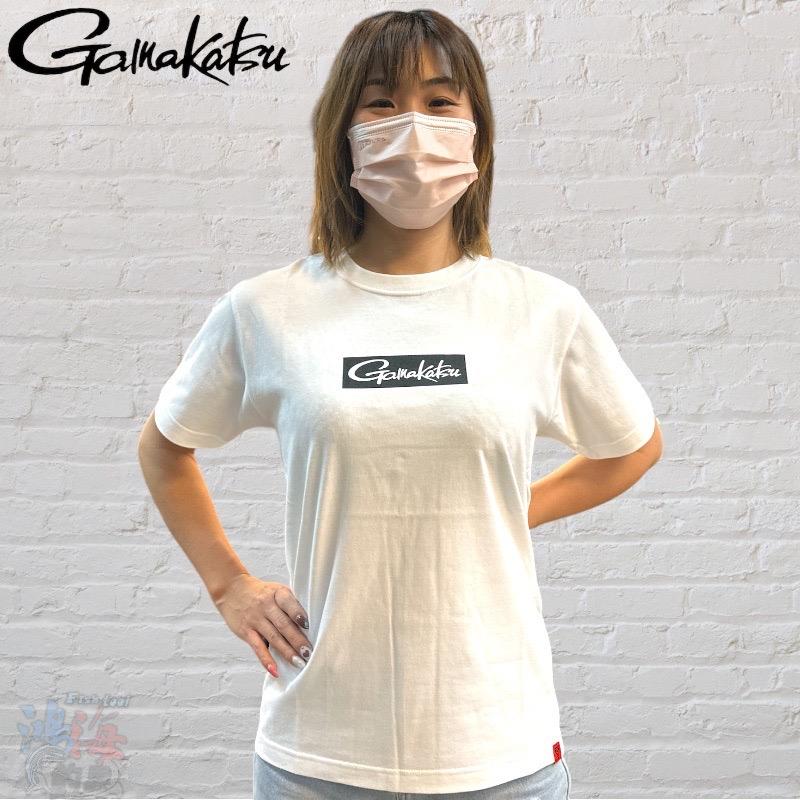 中壢鴻海釣具《gamakatsu》22 GM-3688 LOGO短袖T恤 純棉短袖-細節圖3