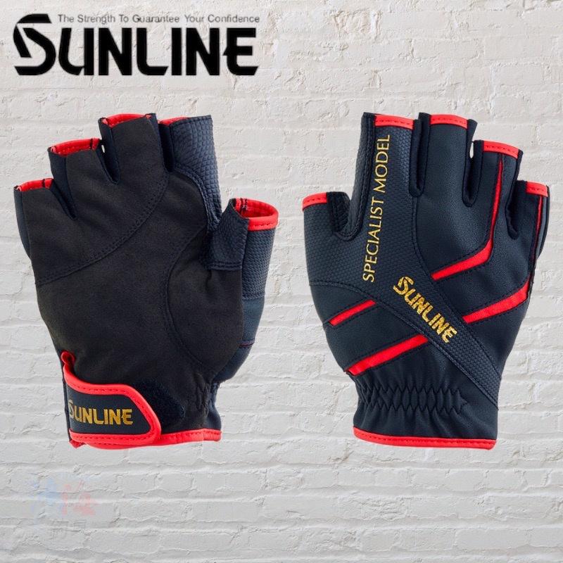 中壢鴻海釣具《SUNLINE》22 SUG-198 5指切釣魚手套-細節圖4